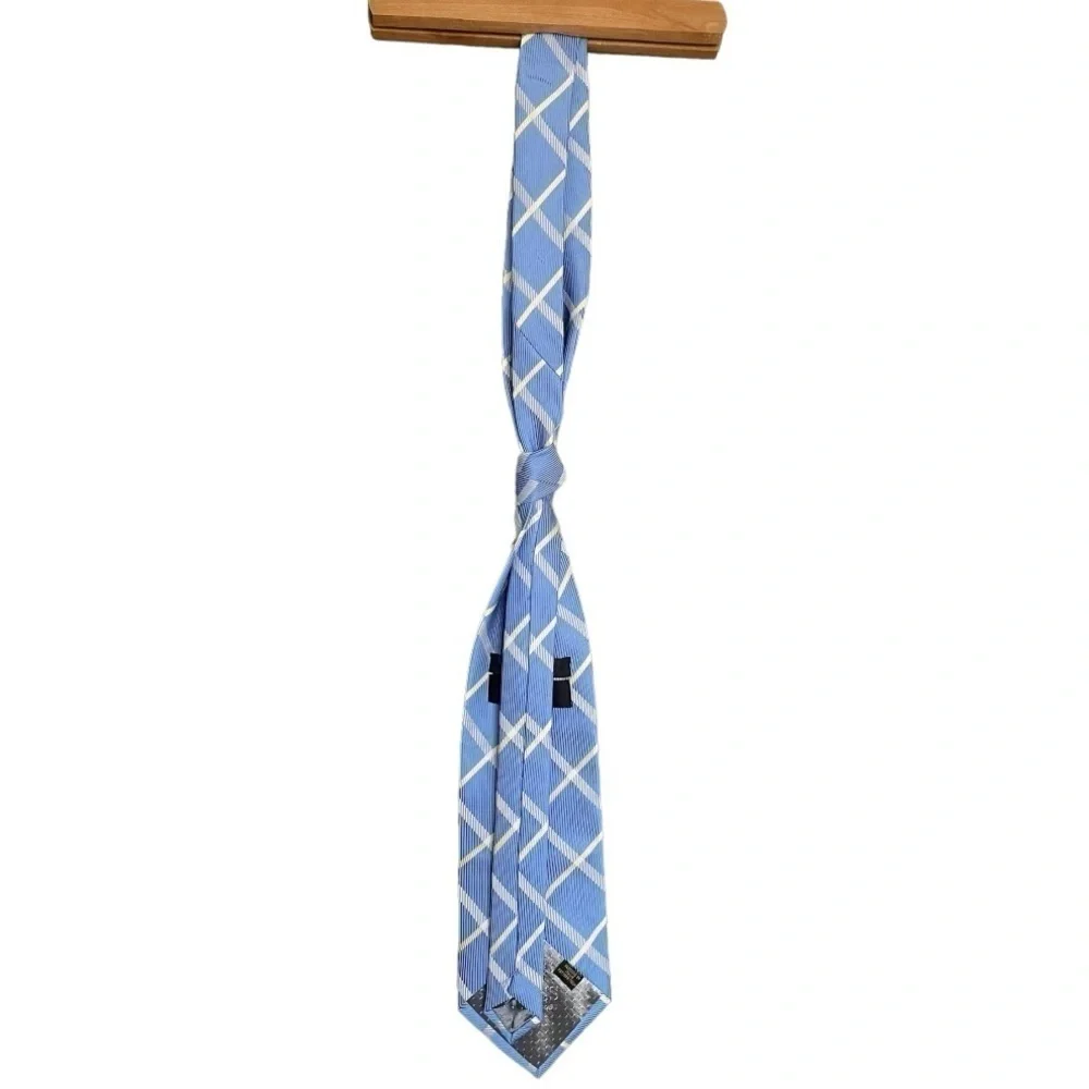 BOSS Men’s Silk Tie | Blue, White, Yellow